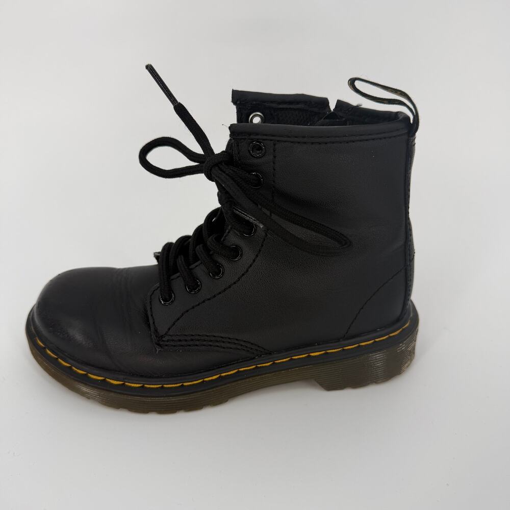 Dr. Martens AirWair Shoes‎ With Bouncing Soles Zipper Black Kids Size 12 - Picture 8 of 11